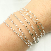 Sterling Silver Flat Cable Link Chain